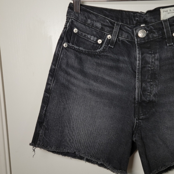 Rag & Bone Vintage Cut-Off Distressed Denim Shorts Size 27 - Picture 3 of 13